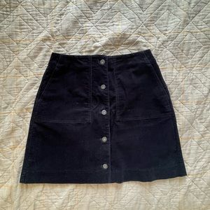 Black Corduroy Skirt